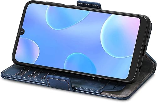 Miniatura 8 de Funda para Honor X7 Cover, Case for Honor Play 30+ Plus Funda de piel sintética con ranuras para tarjetas Funda con soporte abatible Marrón