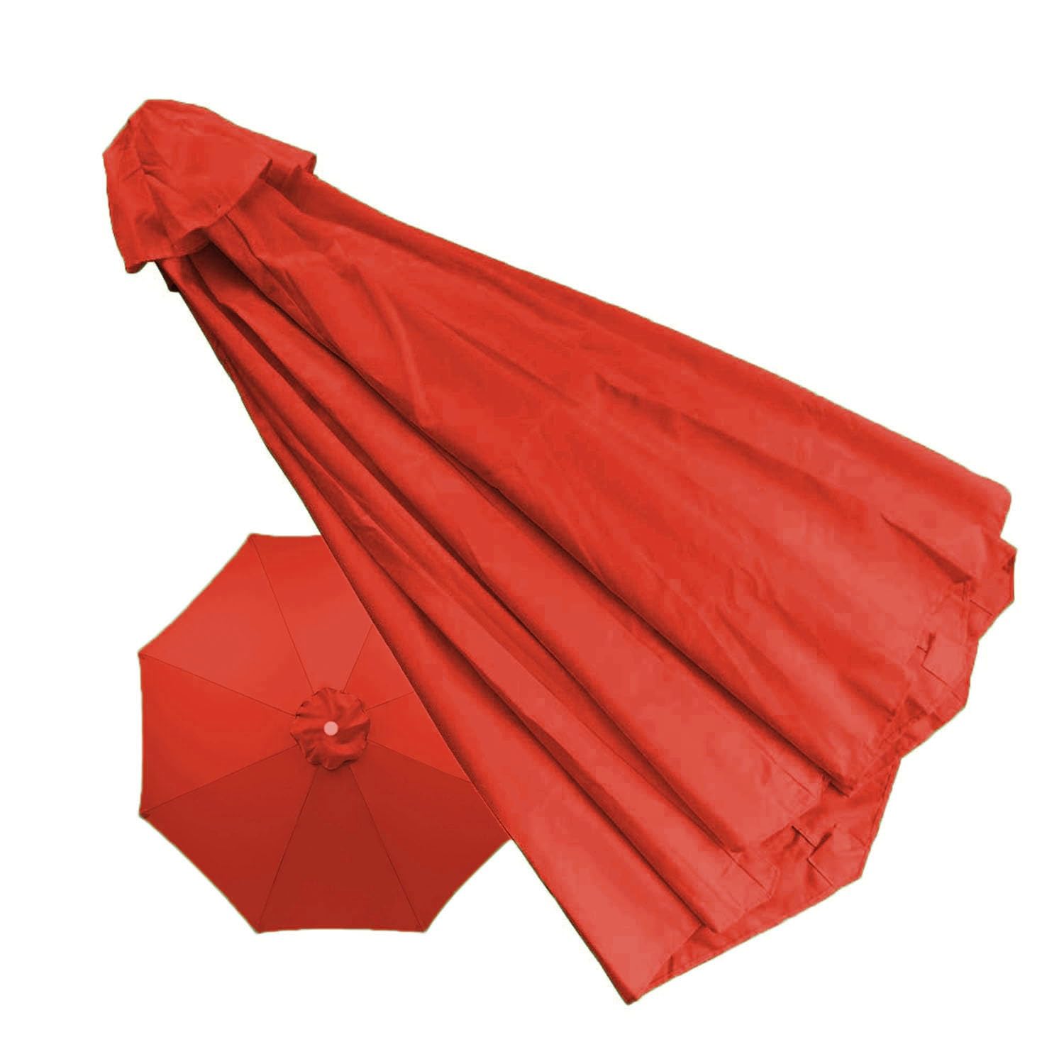 2.5m Replacement Parasol Canopy, Outdoor Garden Parasol replacement Cover patio umbrella replacement Cloth Round fabric cover for Garden Umbrella 2.7m/3.0m+6 Arms/8 Arms Anti-ultraviolet(Color:Red,Siz