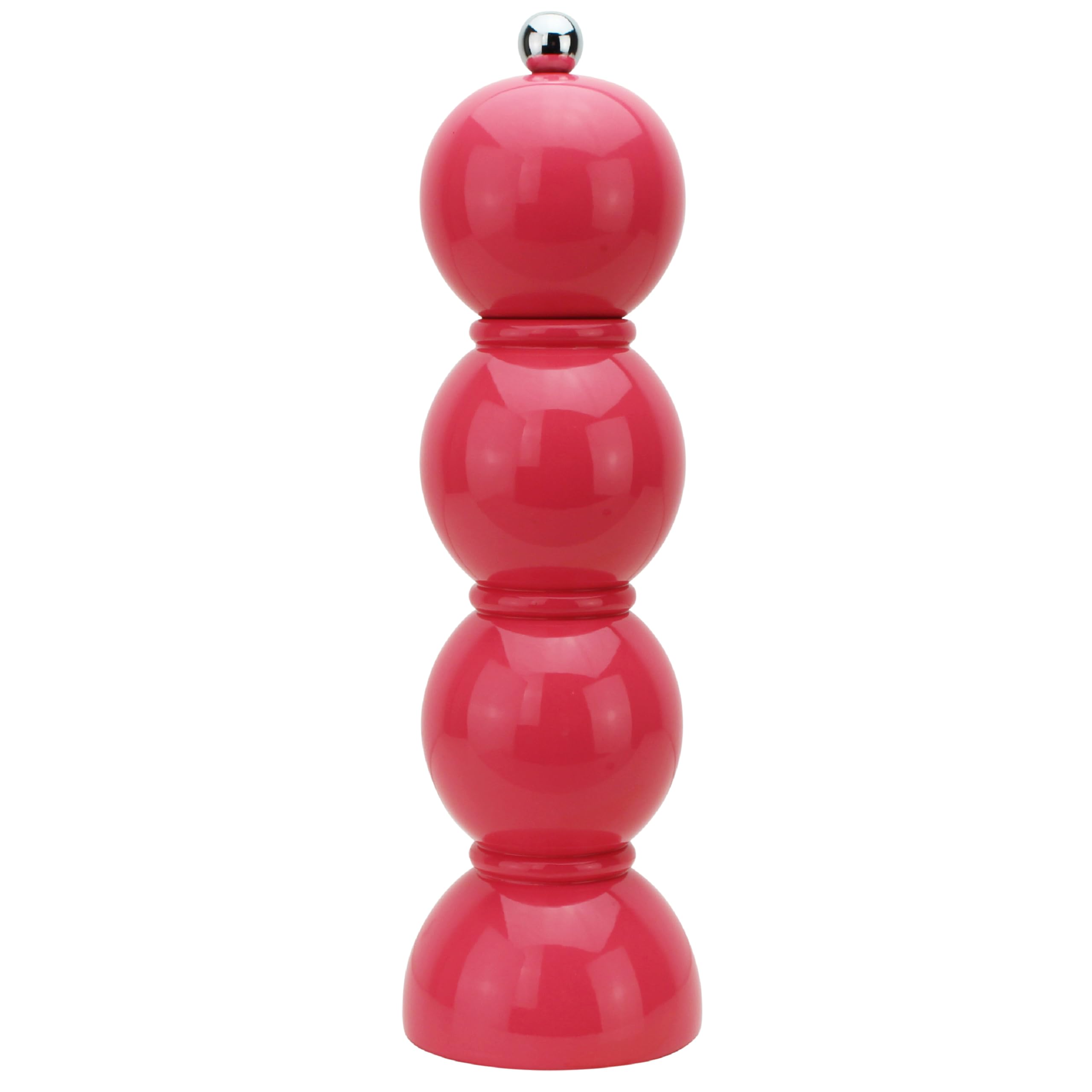 Addison Ross Bobbin Salt or Pepper Mill – Easy Twist Ceramic Grinder – Sustainable Rubber Wood – Modern Design – Ideal Wedding Gifts or Housewarming Gift – Kitchen Accessories – Watermelon – 24cm — image 1