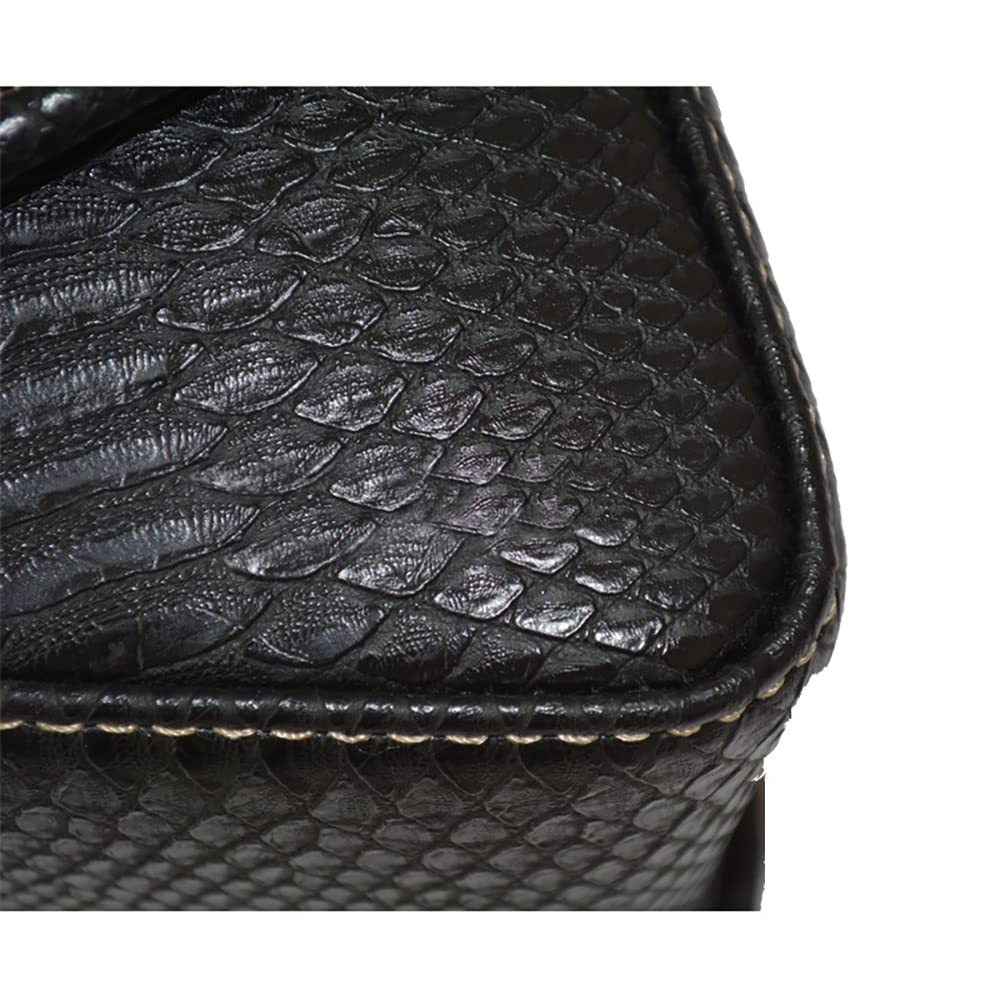 Sacoche de selle latérale gauche/droite pour moto en cuir PU, sac à outils universel pour bras oscillant avec forme stable de grande capacité, noir