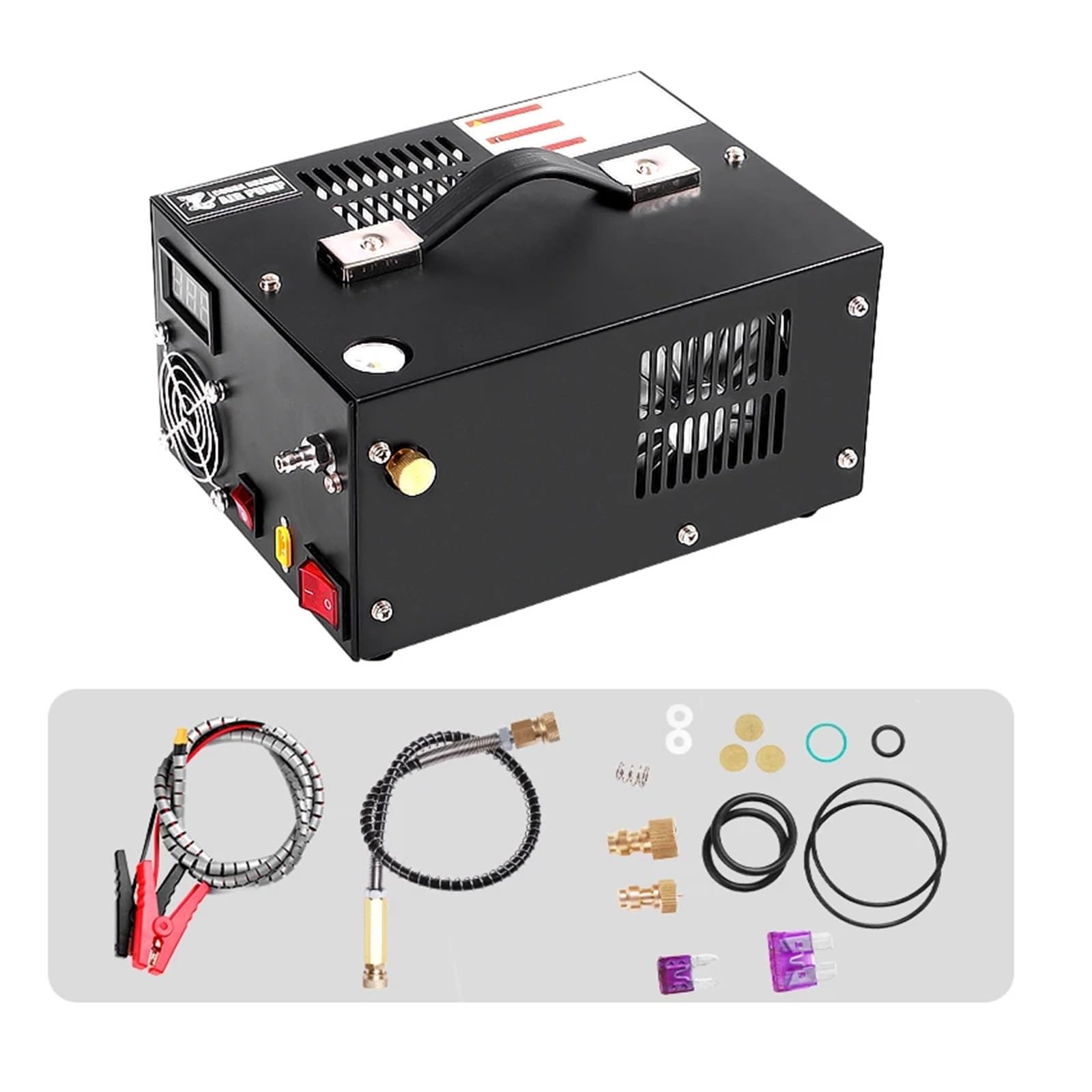 Kompresor Powietrza Sprężarka Pcp 300Bar 30Mpa 12V Z transformatorem Kompresor Pcp 12V Sprężarka 4500psi