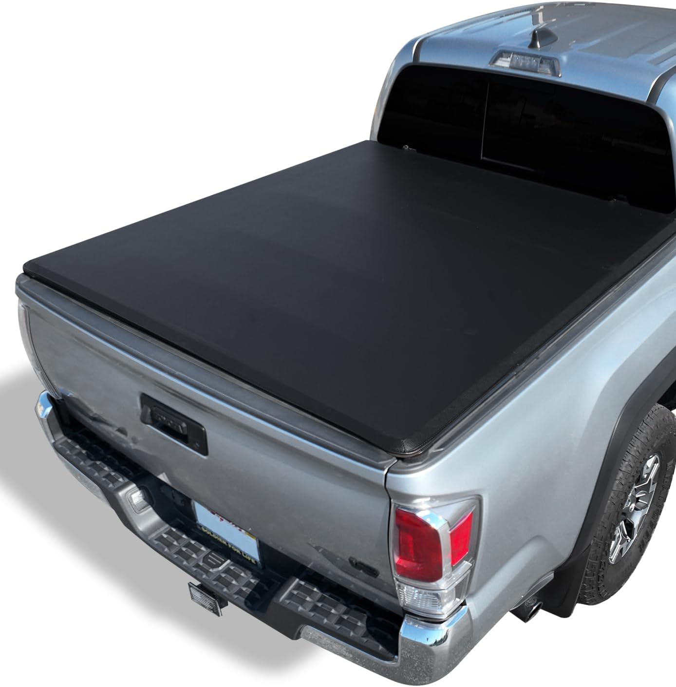 Xprite Soft Tri-fold Truck Bed Tonneau Cover Compatible with 2016-2026 Toyota Tacoma, 5 FT Bed (Excl. Trail Edition)