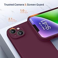 Vista 598 de Miracase Funda diseñada para iPhone 13 Pro Max con protector de pantalla, [forro de microfibra suave antiarañazos], funda protectora de silicona