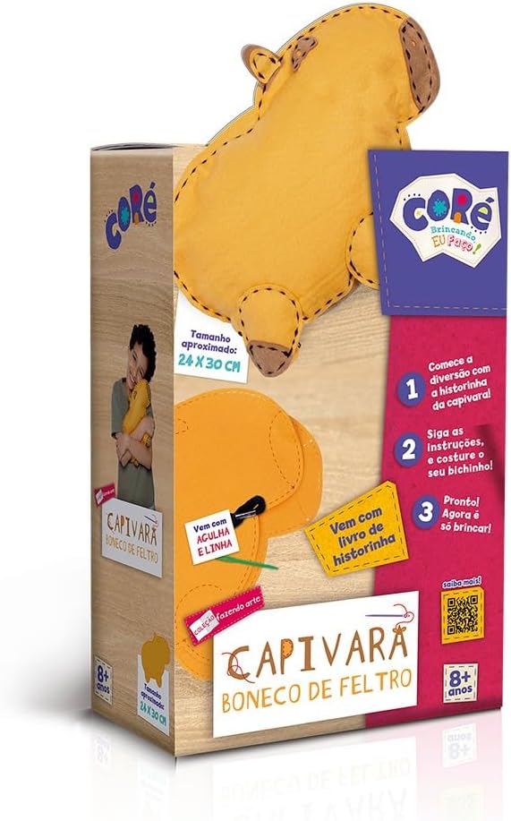 Toyster – Capivara – Boneco de Feltro – Coré