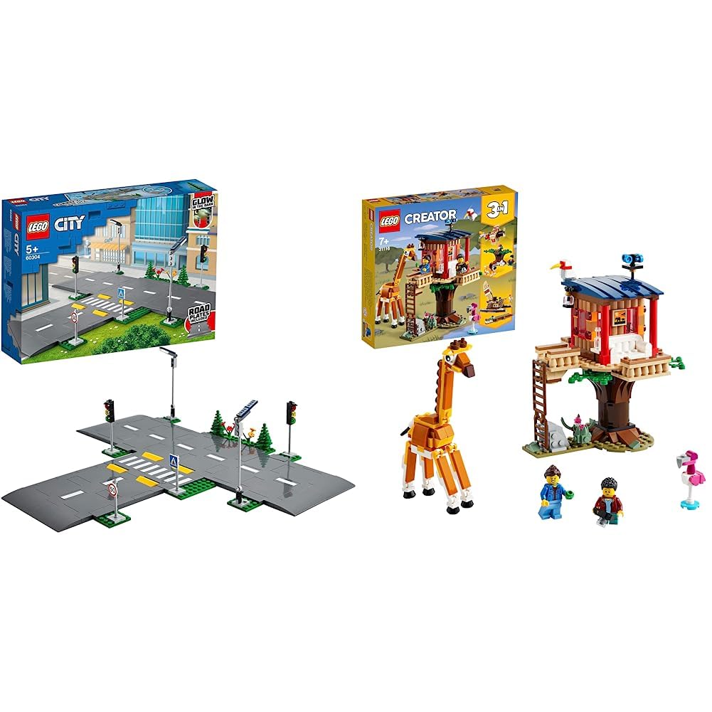 LEGO City Road Plates 60304 Building Kit (112 Pieces) Creator 3in1 ...