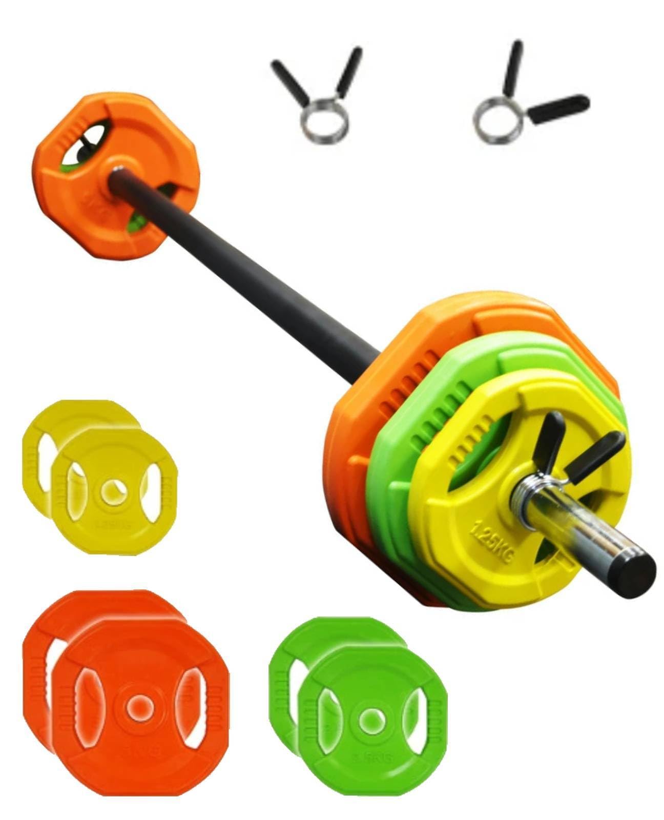 Amazon | Bonarca バーベル セット 可変式 筋トレ 一式 【20kg / 15kg