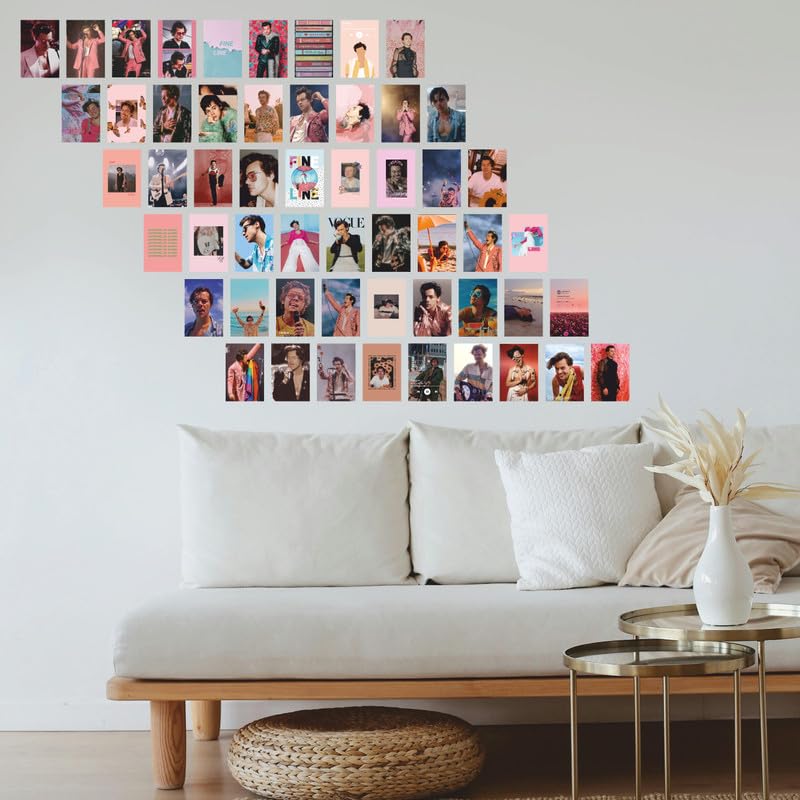 Image of POSTERONN Harry Styles Posters Set of 54 Songs Mini Poster Kit Sign of the Times As It Was Prints Size 8 x 6 cm Photo Cards for Phone Accessories Bedroom Office Room Decoration Display