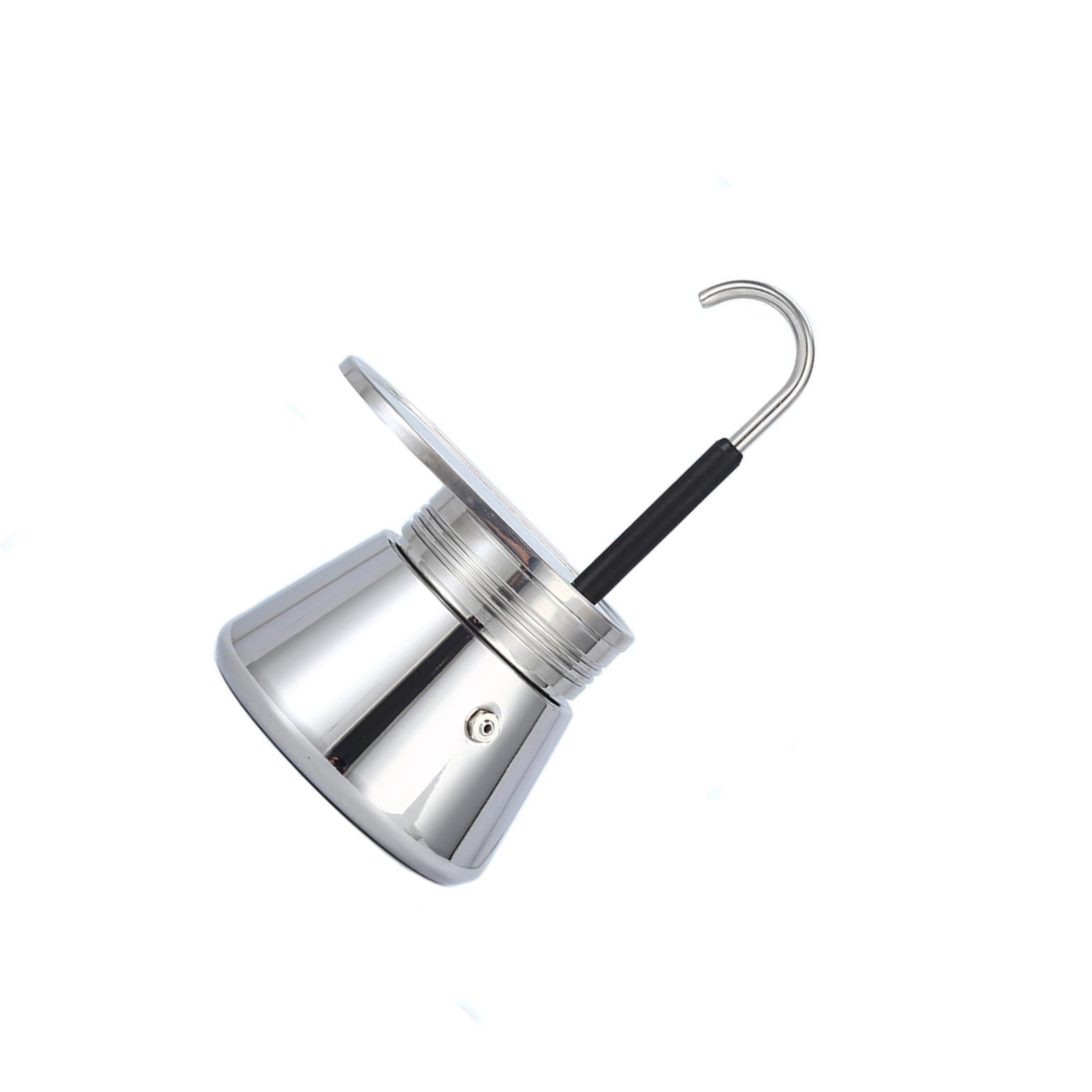 Caffettiera da campeggio per esterni, leggera e facile da usare | resistente, in acciaio inossidabile, portatile, per tè e caffè, bollitore per infusione rapida.