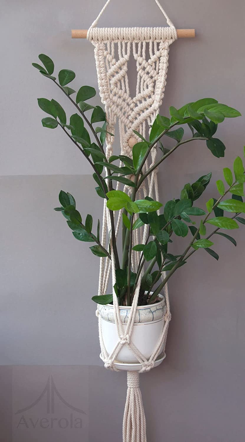 Saaz Plant Hanging for Hanger Indoor Outdoor Wall Decor for Bedroom Macrame Wall Plant Hanger (Without Pot) (Multi Colour) (B0BCK68S2K) Amazon Price History, Amazon Price Tracker