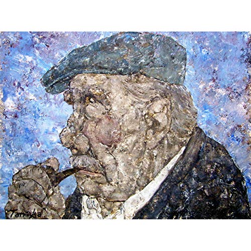 Artery8 Akira Tanaka Le Fumeur De Pipe Circa 1981 Art Print Canvas Premium Wall Decor Poster Mural