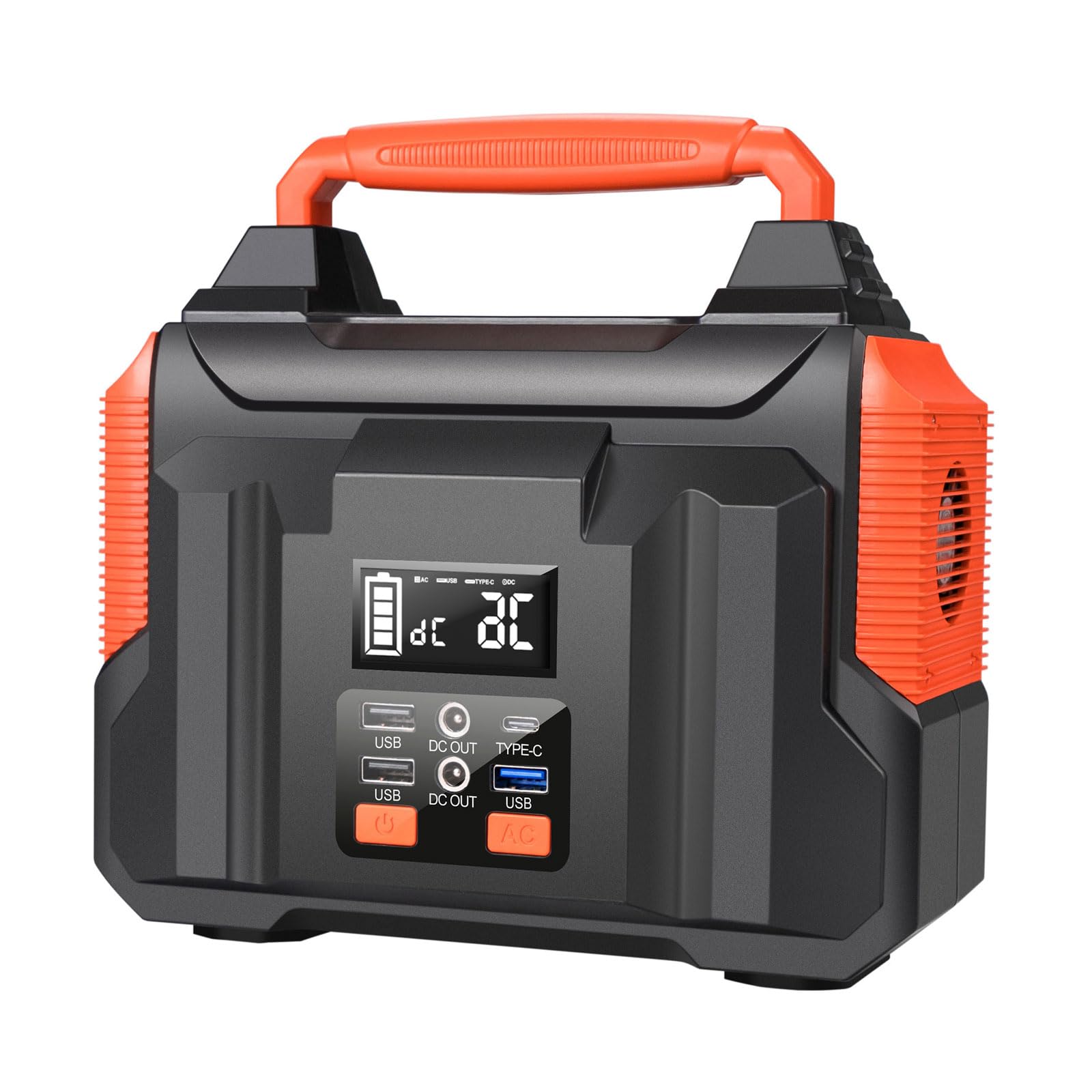 Stazione di Alimentazione Portatile da 300 W e 222 Wh con accumulo di energia Solare per Campeggio all'aperto, Camper e Uso Domestico