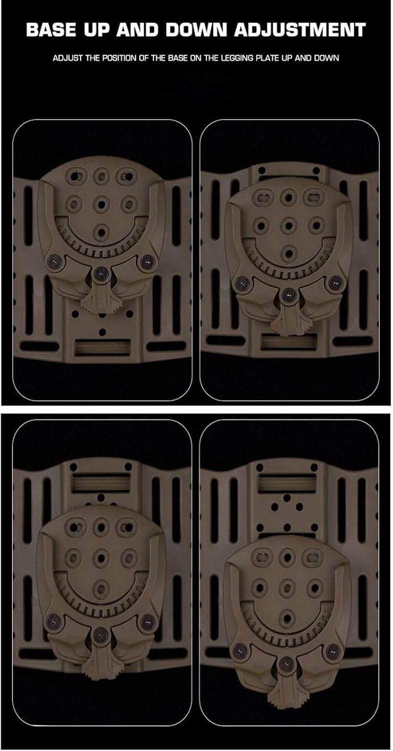 Mid-Low Ride Holster Platform Adapter Belt Loop 360 °Rotation Receiver Mounts with Adjustable Thigh Straps