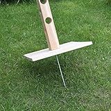 Melko Futterbaum Kaninchen Futterspender 45 cm hoch Nagerbaum Nagetiere Futterstation mit Erdspieß Futterraufe