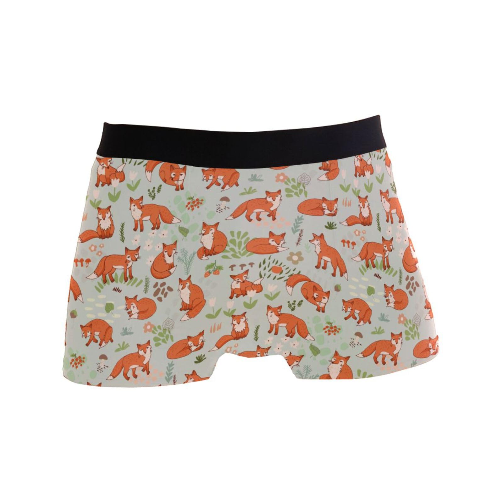 peiyeety Fox Mens Underwear Boxer Briefs