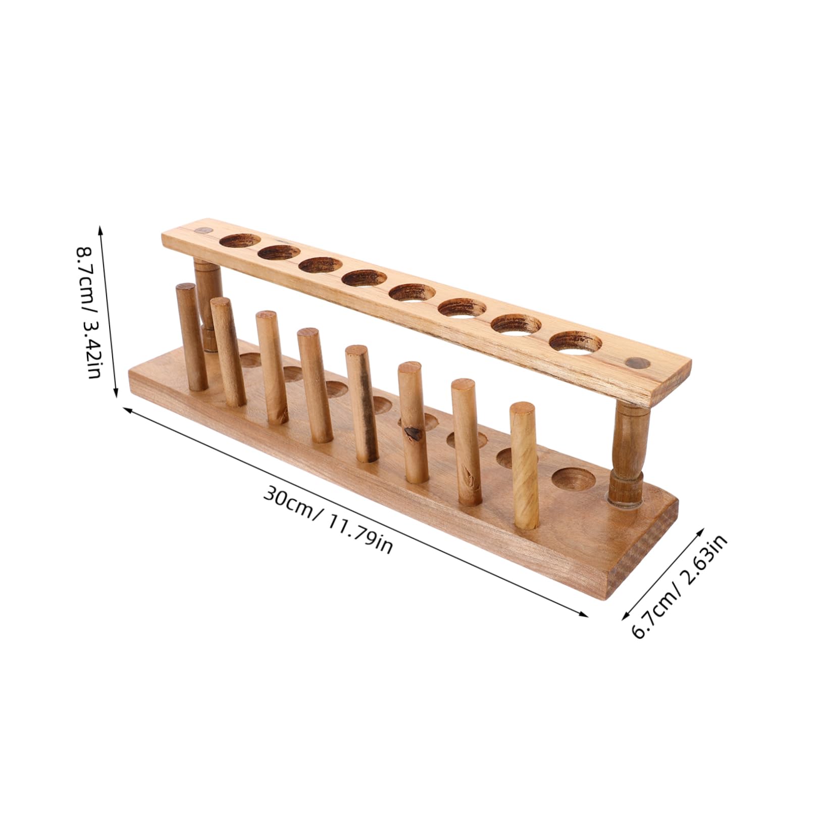 Mobestech 5stücke Holz Reagenzglas Gestell Für Reagenzgläser Stabiler Und Eleganter Aufbewahrungsständer Für Laborbedarf Und Wissenschaftliche Experimente Für Forschung Und Schulbedarf