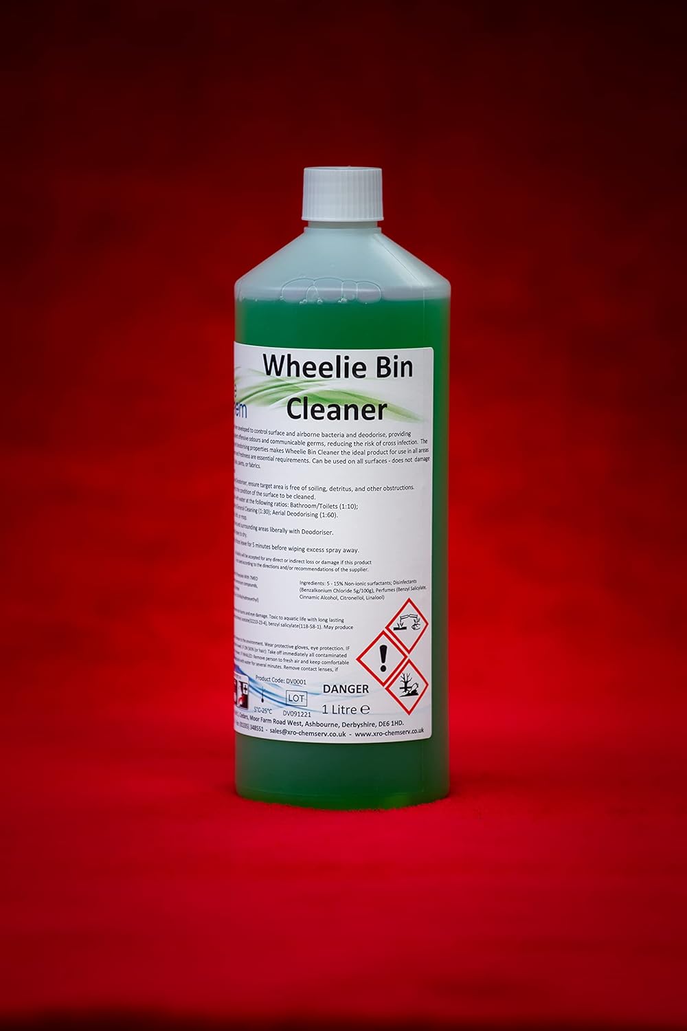 DaleChem Wheelie Bin Cleaner 1L Concentrated (Makes up to 30L), Odour