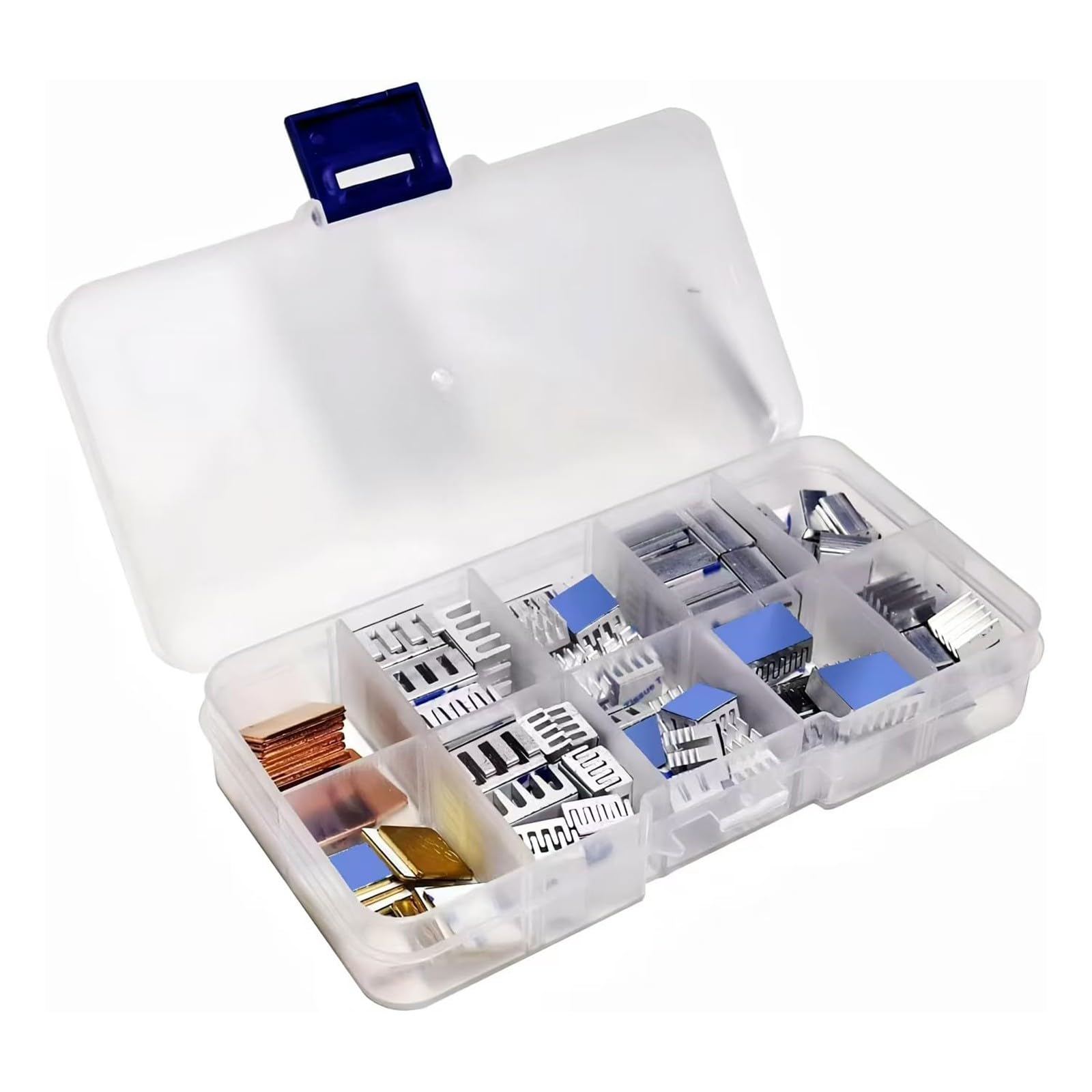 Efficiency - Juego de disipador de calor de aluminio con cinta adhesiva de conductividad para Raspberry B 2, 3, 4, placas de desarrollo, juego de disipadores de calor de aluminio para placas de