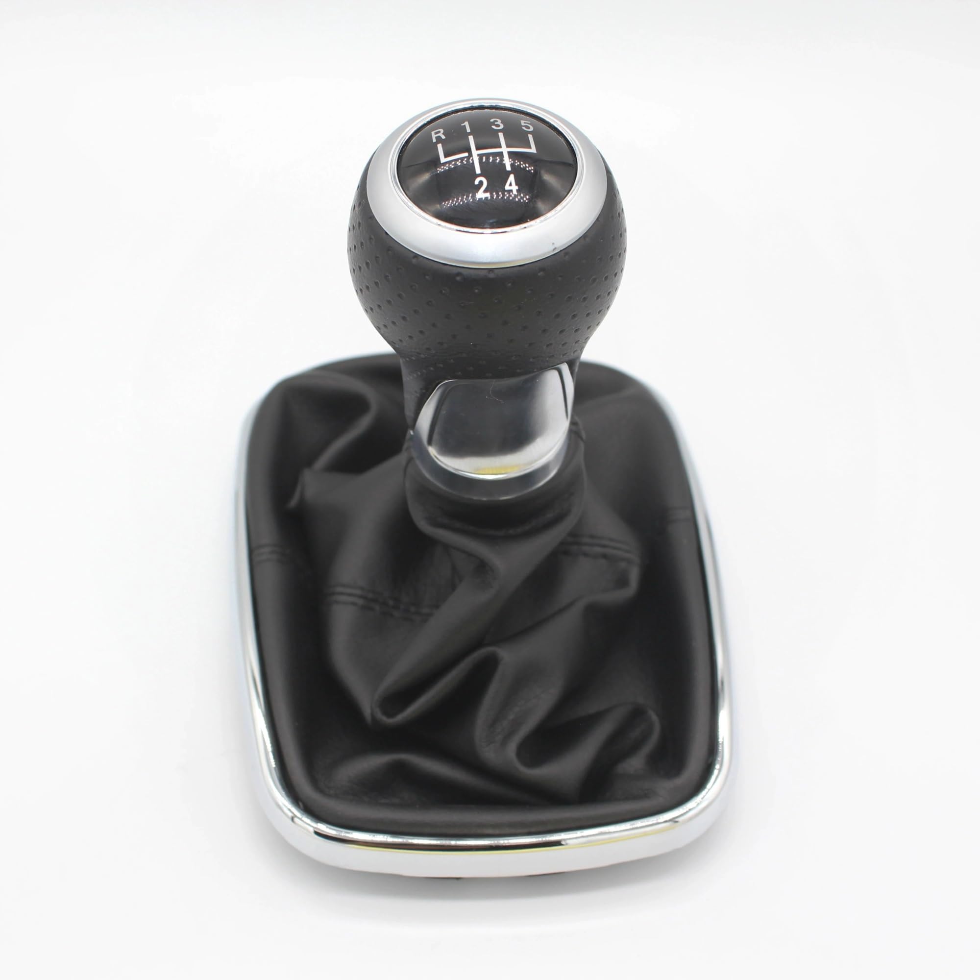 Jjrfvbgt E 5 Speed 12Mm Car Speed Gear Shift Knob Compatible With For Mk4 For Golf For Gti R32 1999-2005 5 6 For Speed 12Mm Gear Shift Knob Lever Shifter Gaiter Boot
