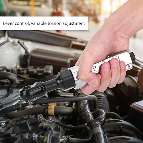 Miniatura 5 de Walfront 1/4" torsión ajustable neumática de la llave de trinquete de la impulsión 25ft-lbs 90psi para el mantenimiento industrial