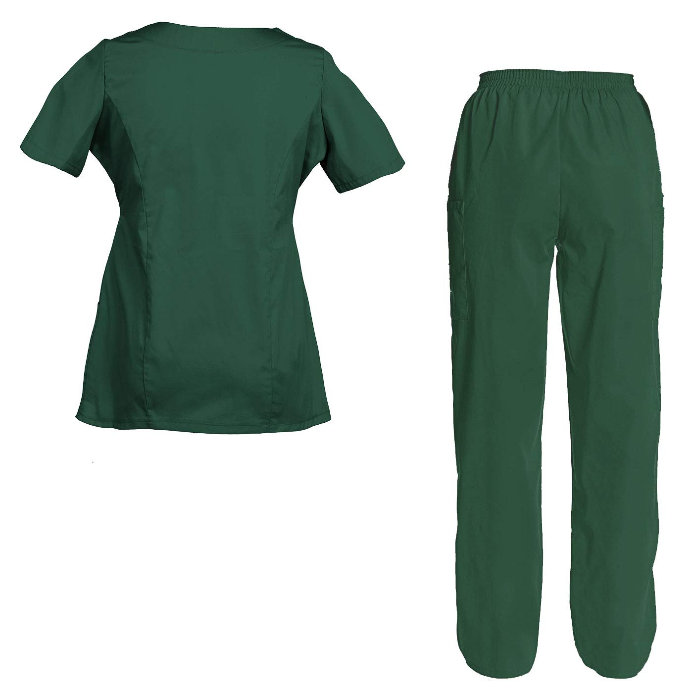 TAILOR'S Women's Embroidered Scrub Set Scrub Top and Pants Scrubs Set Personalized with your Text