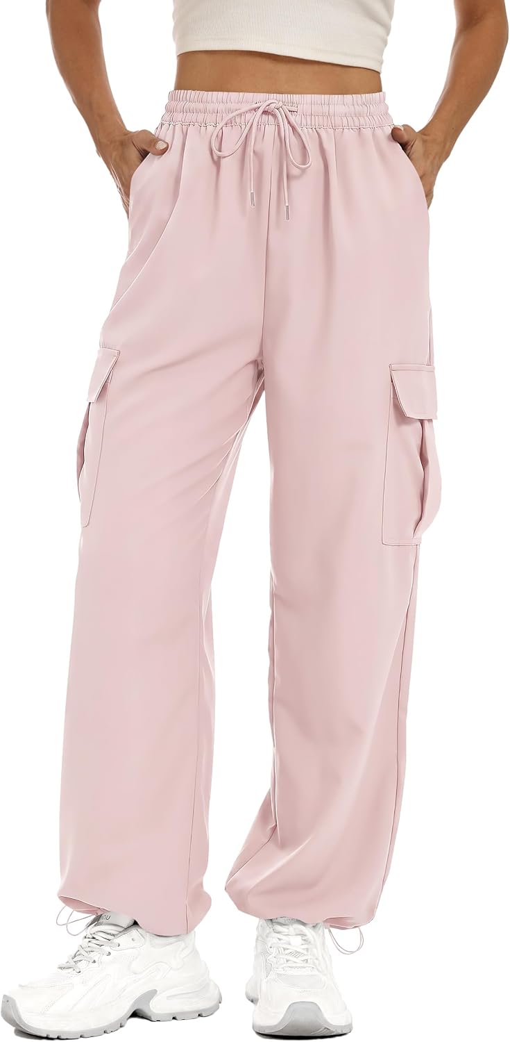 Lzzidou Womens Hiking Pants Lightweight Waterproof Quick Dry Cargo Pants with 4 Pockets Camping Trekking Trousers