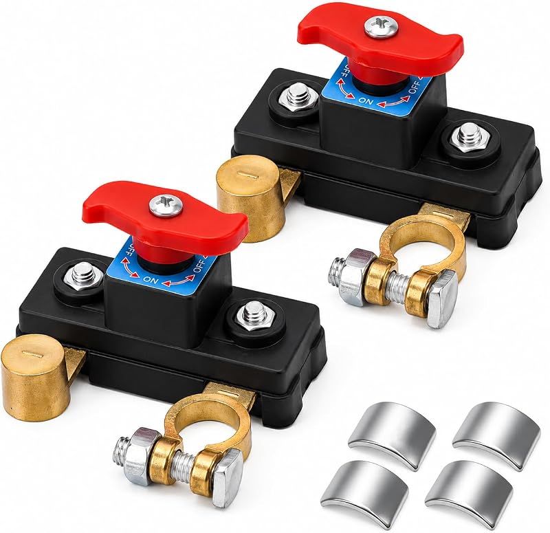 Chave Geral Desconectadora de Bateria Vitog 12 V/24 V, 250 A, Rotativa – 2 unidades