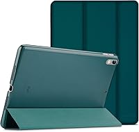 Vista 29 de ProCase Funda Inteligente para iPad Air de 10,5" 3ª Generación 2019 / iPad Pro 2017, Funda Delgada con Soporte con Parte Trasera Translúcida Negro