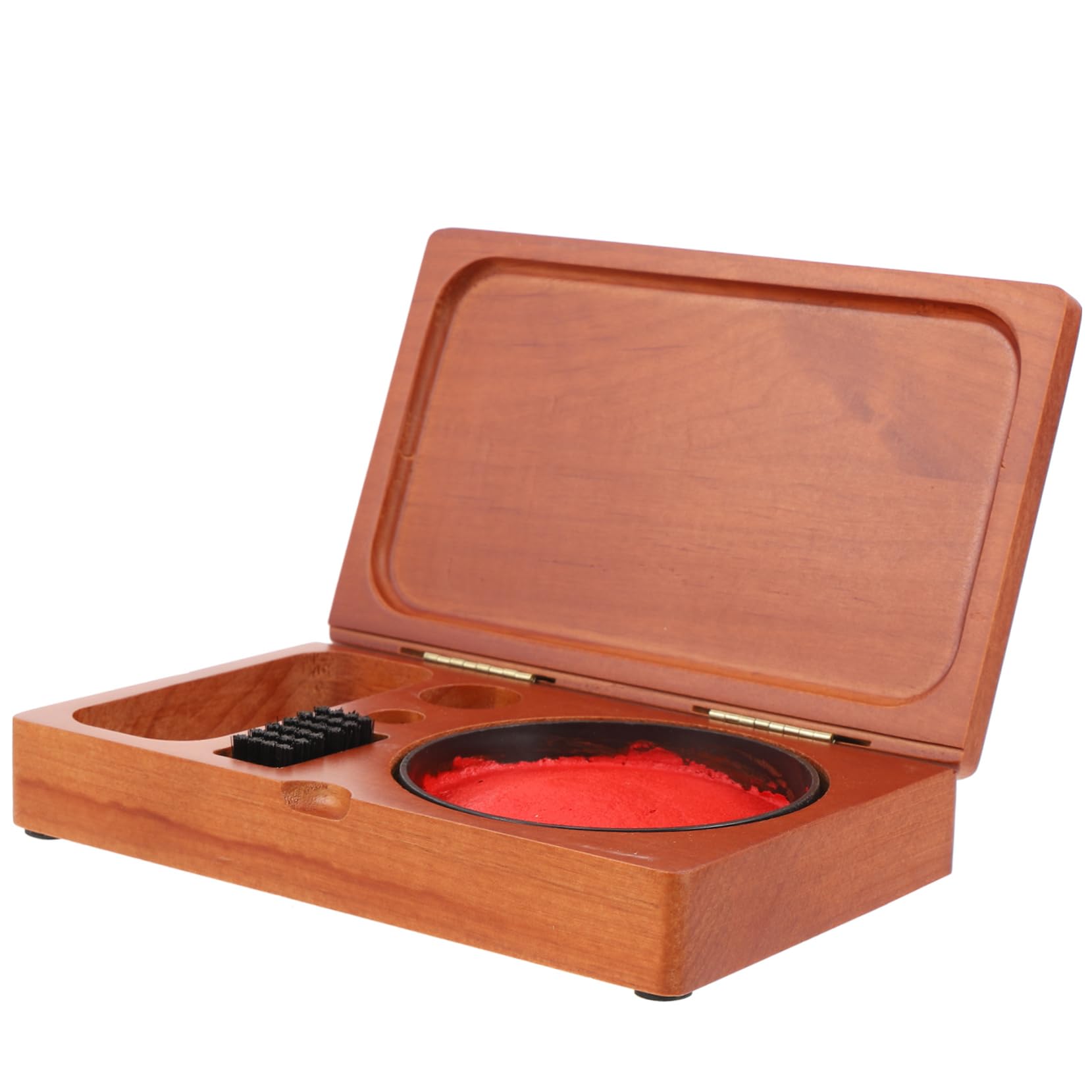 HOMSFOU Legno Scatola Portaoggetti Vintage per Timbri e Tamponi Inchiostro