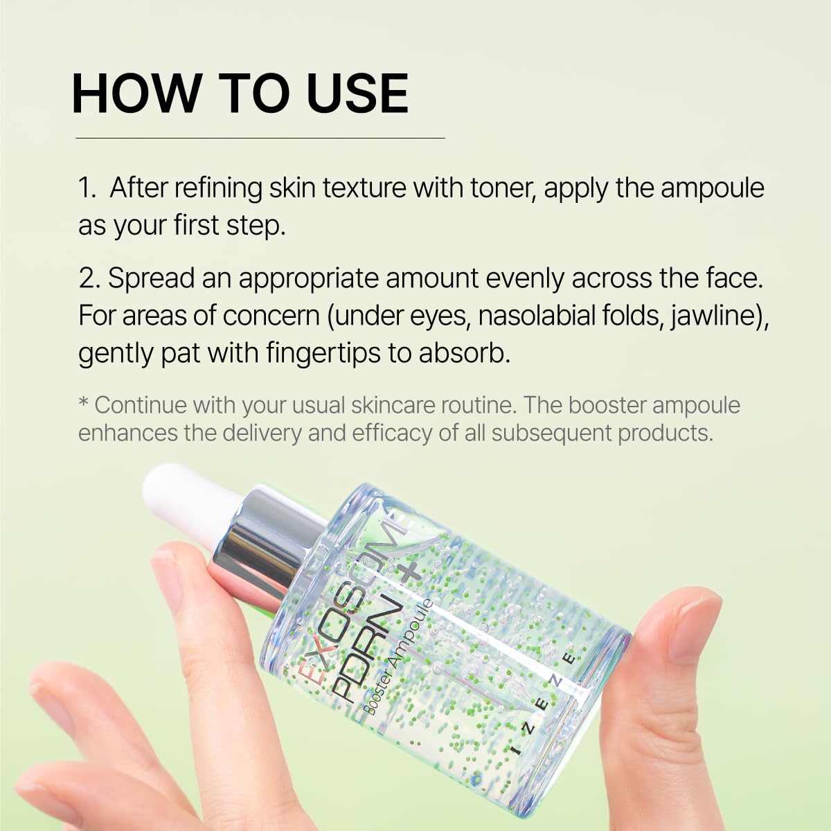 IZEZE Exosome PDRN Booster Ampoule 1.01 fl.oz, 30 ml | Lifting and Firming, Plant-Based PDRN, Moisturizer for Dry Skin, Korean Skincare Capsule Ampoule, Centella Ampoule Serum - Image 8