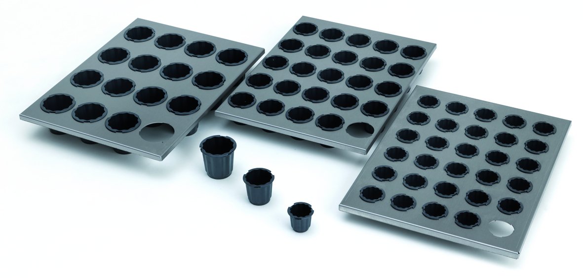 Plaque de Cannelés Professionnelle de 30 Moules - Noir - Traditionnel Français - Cannelé Baking Pan