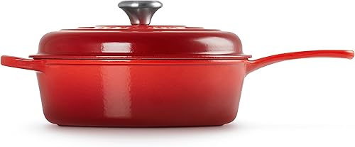 Miniatura 4 de Le Creuset Hierro fundido esmaltado Signature Cassadou, 3.75 cuartos de galón., Cerise