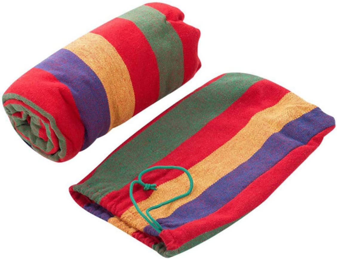 BESPORTBLE Thickened Canvas Swing Hammock for People Outdoor Camping Hammock Ropes Lightweight Easy to Carry