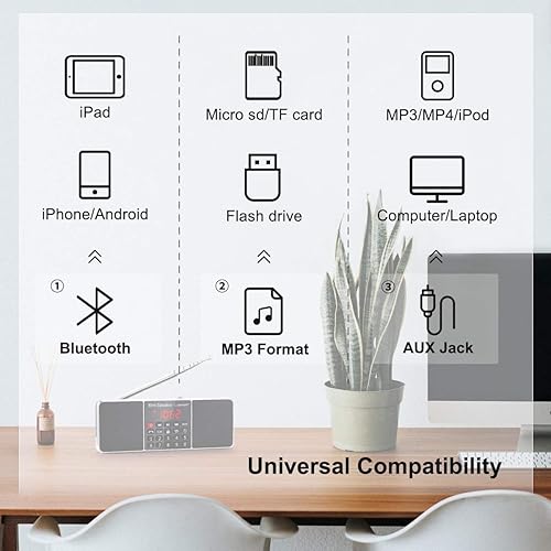 Miniatura 4 de Radio de bolsillo 985 con auriculares + radio digital 288 con doble altavoz