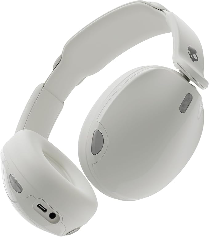 Skullcandy Hesh 540 ANC Cascos Bluetooth Circumaurales Inalámbricos, THX® Spatial Audio, Cancelación Activa de Ruido, Sonido Personalizado, 65 H de Autonomía, Micrófono, para iPhone Android - Hueso oferta Amazon