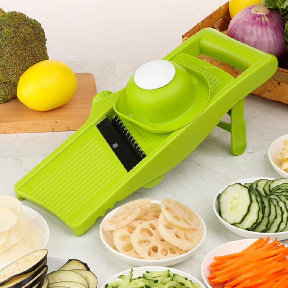 Rallador y Cortador Manual de Verduras Mipcase Verde miniatura 4