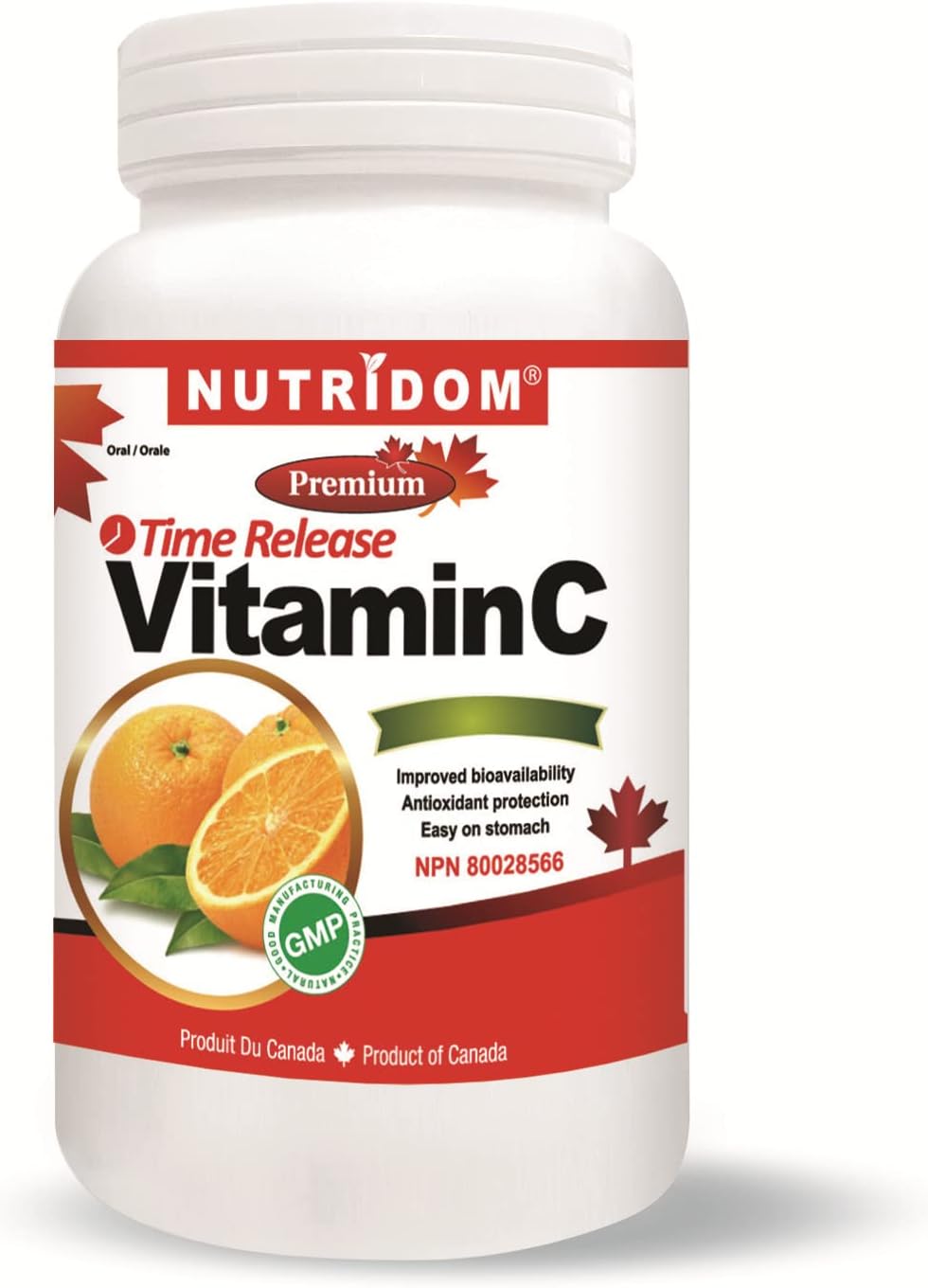Nutridom TimedRelease Vitamin C (1000 mg) with Citrus Bioflavonoids