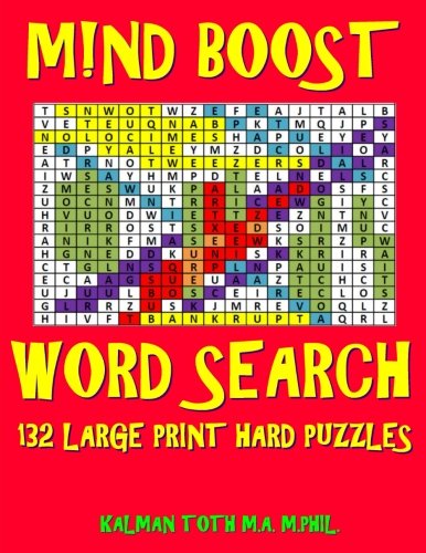M!nd Boost Word Search: 132 Challenging Extra Large Print Puzzles