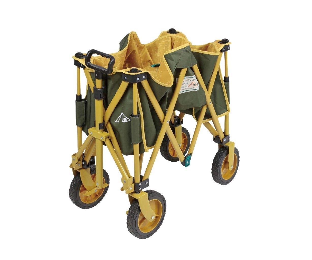 CAPTAIN STAGのFour Wheels CARRY Amazon.co.jp: CAPTAIN STAG UL-1047 CAMPOUT 4 WHEEL CARRY : Sports