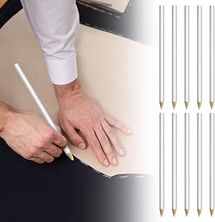 White Sewing Fabric Pencils Quilting Pencil Chalk Tailor Mark White Pencils Bulk Dressmaker's Fabric Chalk Pencils 10pcs