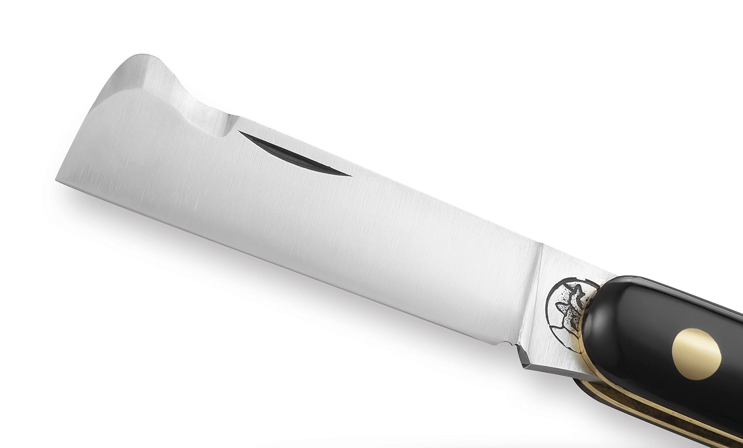DUE BUOI COLTELLO 202AP Coltello da Innesto Professionale Alberi da Frutto e Giardinaggio Acciaio Inossidabile Böhler N690 Manico in Plastica