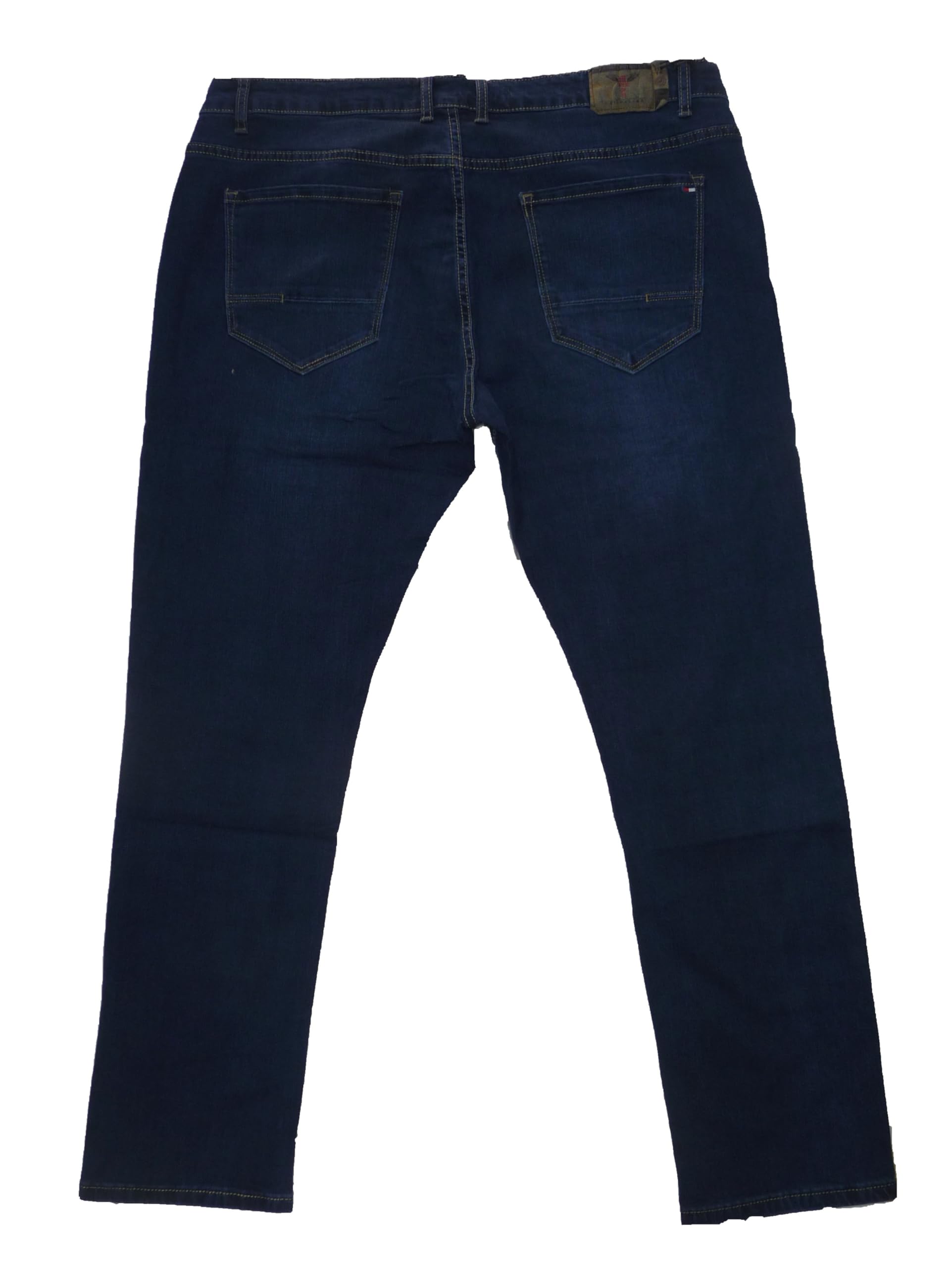 Fantasy Jeans Lungo Gamba Dritta No Slim Taglie Grandi Elasticizzato Cotone Uomo