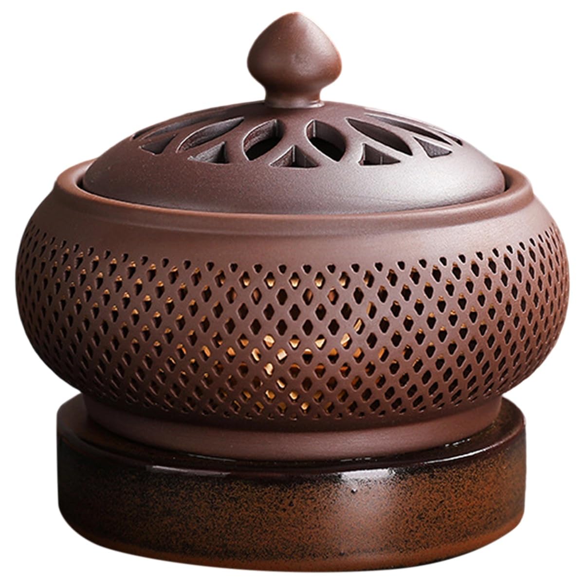 UDSKNV[KSL Essential Oil Night Light Sand Timer Sandalwood Electronic Burner Set 110V Stove for Home Decor