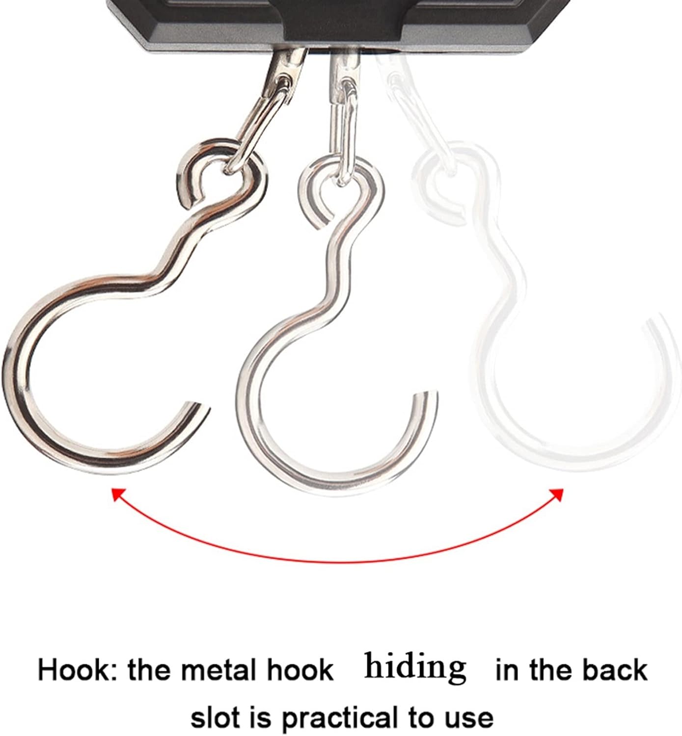Utility Luggage Scale Scales for Body Weight LCD Digital Display Backlight Portable Hanging Hook Scale Double Accuracy Fishing Travel Mini Electronic Weighing Scale Weighing Weighing