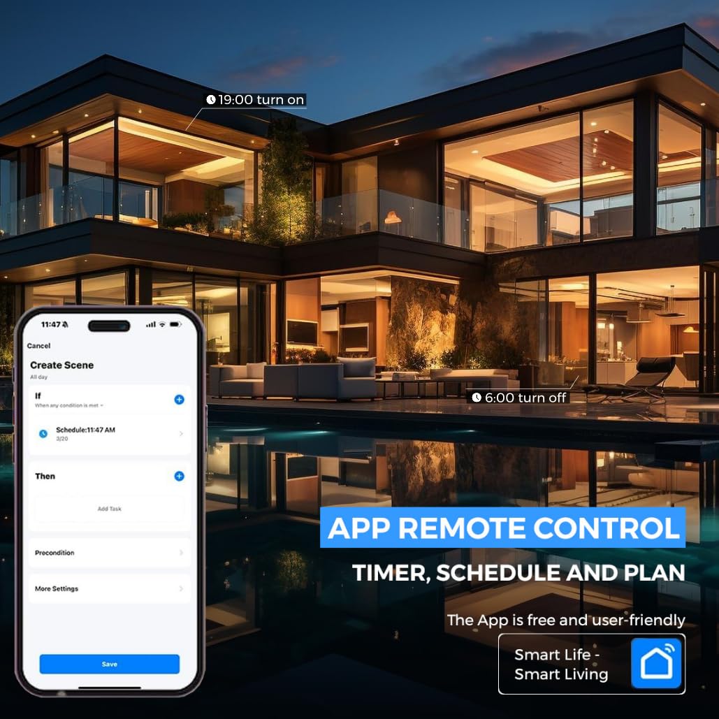 Essentials - foco inteligente, cambio de color, 800 lm, A19, WiFi Alexa y Google Assistant compatible