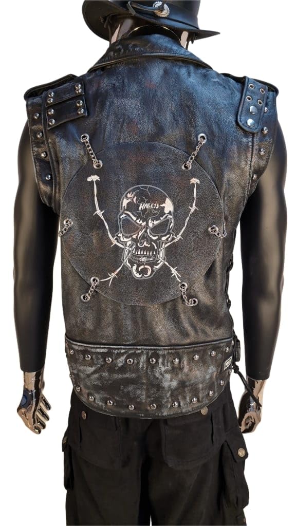 Halle15Clothes - Steampunk Lederweste - Lederkutte