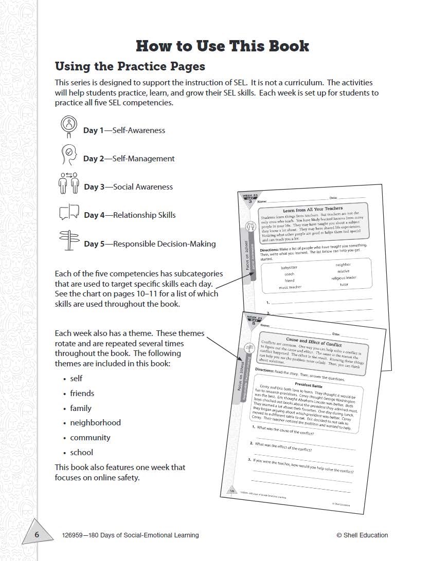 180 Days: Social-Emotional Learning for 3rd Grade Practice Workbook for Classroom and Home, Cool and Fun Practice Created by Teachers (180 Days of Practice) - Image 3