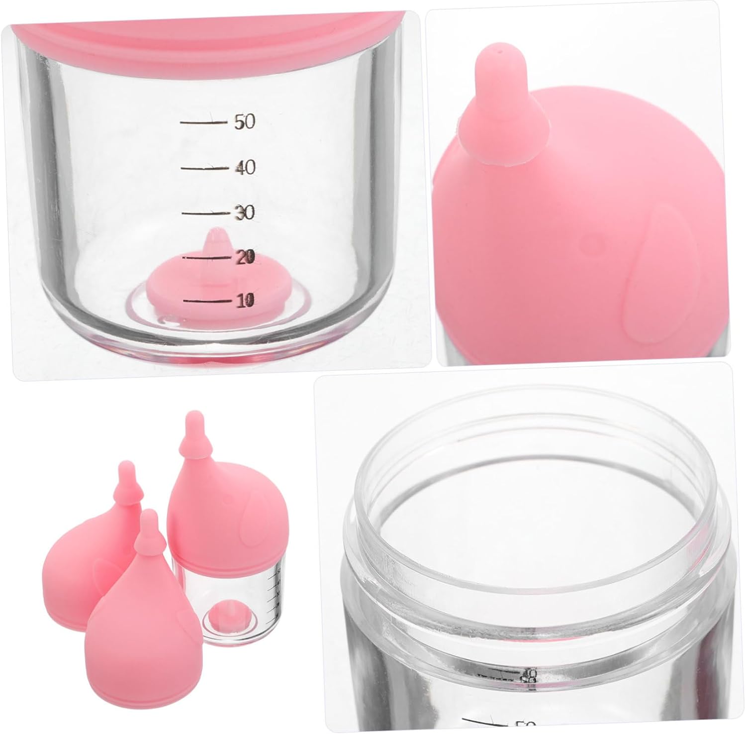 VICASKY Pet Feeder Bottle Kitten Nursing Bottle for Newborn Puppies and Cats Puppy Milk Feeder Natural Silicone Nipple for Safe Feeding