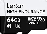 Lexar Cartão de Memória High-Endurance microSDXC™ UHS-I cards 64GB