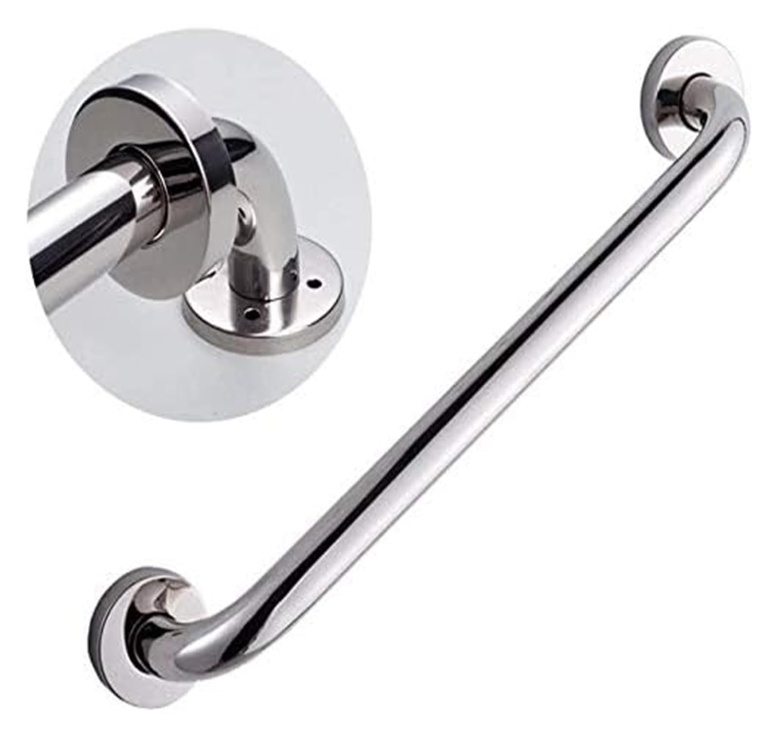 Maniglioni di Sicurezza per Bagno, Maniglioni di Sicurezza Cromati per Vasca da Bagno, Maniglia Antiscivolo per WC E Doccia per Disabili, Portasciugamani per WC Auxi/30 Cm