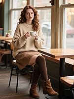 Vista 24 de Zando Paquete de 6 calcetines de algodón para mujer, por encima de la rodilla, calcetines a rayas para botas y calentadores de piernas para uso 6